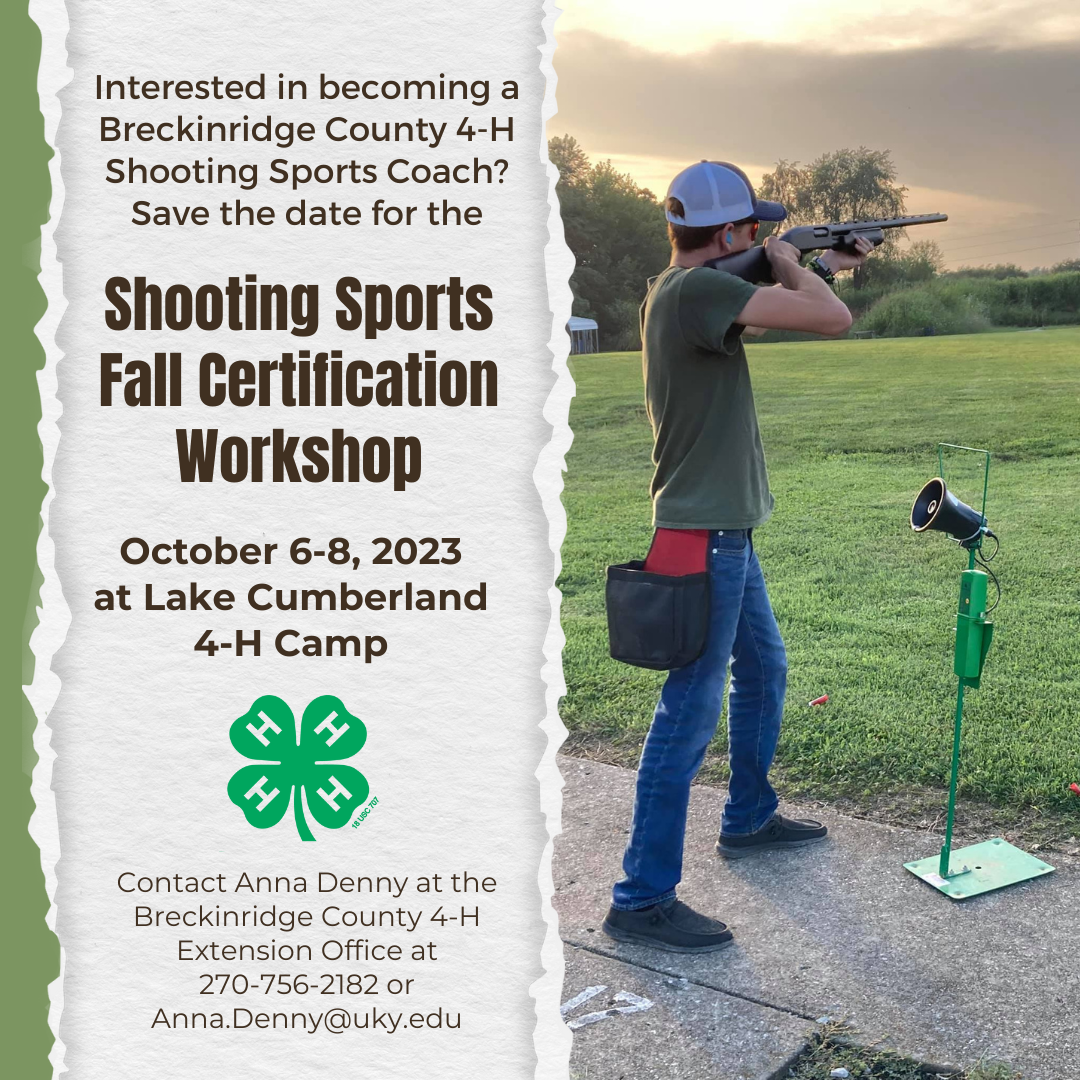 Shooting Sports Fall Certification Workshop
