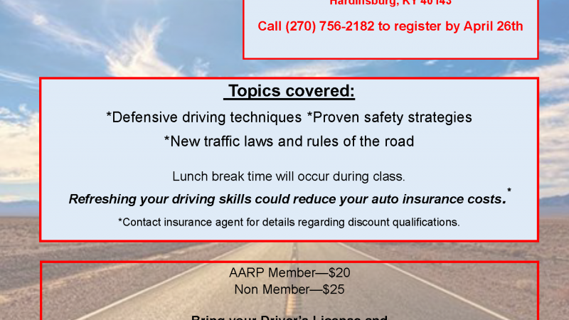 AARP Drivers Safety Flyer